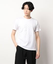 RM/モノグラムベア刺繍クルーネック半袖Tシャツ