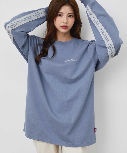 JUNRED（ジュンレッド）の「BEN DAVISバックテープロングTシャツ（Tシャツ/カットソー・メンズ・ホワイト/グレー/ピンク・LL/M/L）」の3枚目の写真