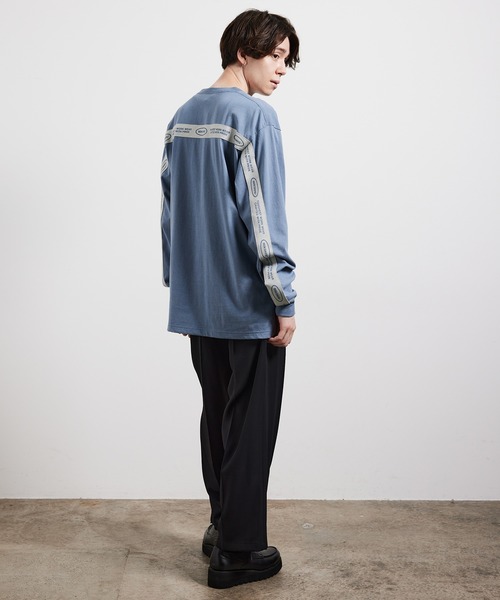 JUNRED（ジュンレッド）の「BEN DAVISバックテープロングTシャツ（Tシャツ/カットソー・メンズ・ホワイト/グレー/ピンク・LL/M/L）」の11枚目の写真