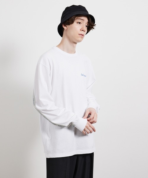 JUNRED（ジュンレッド）の「BEN DAVISバックテープロングTシャツ（Tシャツ/カットソー・メンズ・ホワイト/グレー/ピンク・LL/M/L）」の9枚目の写真