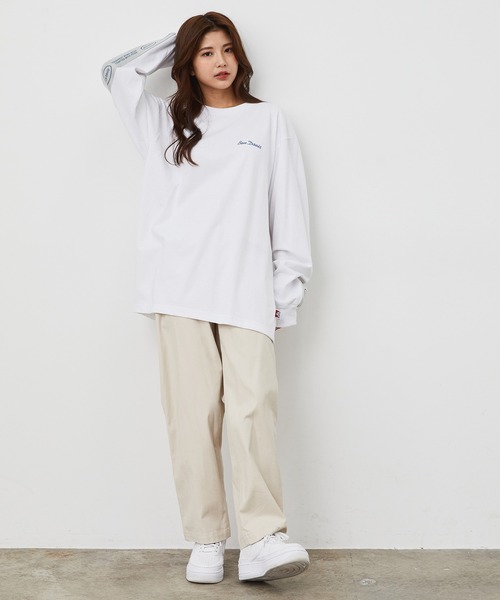 JUNRED（ジュンレッド）の「BEN DAVISバックテープロングTシャツ（Tシャツ/カットソー・メンズ・ホワイト/グレー/ピンク・LL/M/L）」の20枚目の写真