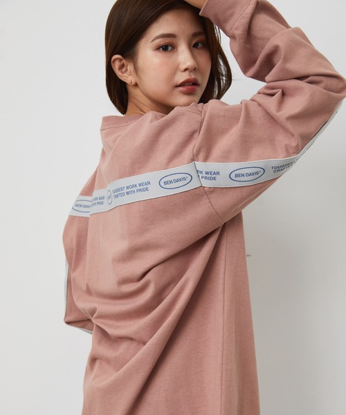 JUNRED（ジュンレッド）の「BEN DAVISバックテープロングTシャツ（Tシャツ/カットソー・メンズ・ホワイト/グレー/ピンク・LL/M/L）」の7枚目の写真