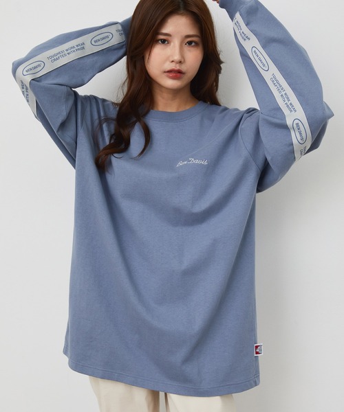 JUNRED（ジュンレッド）の「BEN DAVISバックテープロングTシャツ（Tシャツ/カットソー・メンズ・ホワイト/グレー/ピンク・LL/M/L）」の6枚目の写真