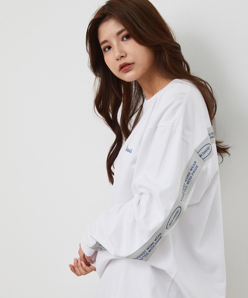 JUNRED（ジュンレッド）の「BEN DAVISバックテープロングTシャツ（Tシャツ/カットソー・メンズ・ホワイト/グレー/ピンク・LL/M/L）」の14枚目の写真