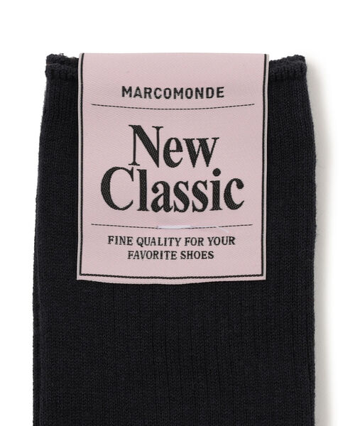 MARCOMONDE（マルコモンド）の「MARCOMONDE（マルコモンド）COTTON RIBBED SOCKS メンズ（ソックス/靴下・メンズ・ホワイト/チャコール・3）」の3枚目の写真