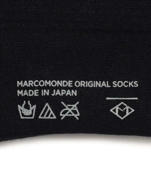 MARCOMONDE（マルコモンド）の「MARCOMONDE（マルコモンド）COTTON RIBBED SOCKS メンズ（ソックス/靴下・メンズ・ホワイト/チャコール・3）」の6枚目の写真