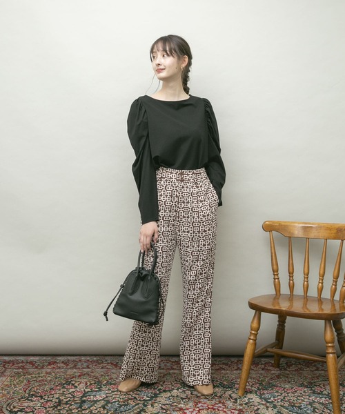 UR Lab.（アーバンリサーチラボ）の「パフスリーブTOPS（Tシャツ/カットソー・レディース・ブラック/オフホワイト/ピンク系その他・FREE）」の15枚目の写真