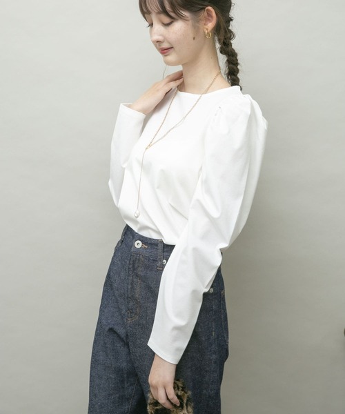 UR Lab.（アーバンリサーチラボ）の「パフスリーブTOPS（Tシャツ/カットソー・レディース・ブラック/オフホワイト/ピンク系その他・FREE）」の22枚目の写真