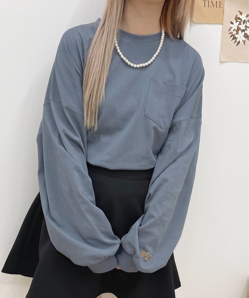 apres jour(アプレジュール)の「BIGスリット入りロンT【ZOZOTOWN限定アイテム】(Tシャツ/カットソー・レディース・グリーン/アイボリー/ブラック系その他/オフホワイト/ブルー/ラベンダー/ホワイト系その他2/ホワイト系その他・X-LARGE/フリー)」の19枚目の写真