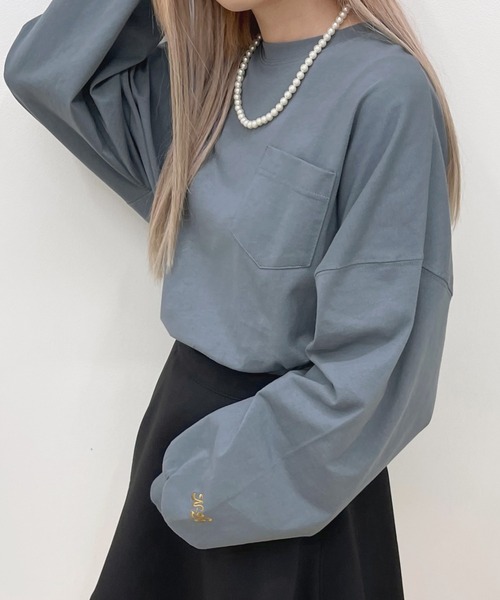 apres jour(アプレジュール)の「BIGスリット入りロンT【ZOZOTOWN限定アイテム】(Tシャツ/カットソー・レディース・グリーン/アイボリー/ブラック系その他/オフホワイト/ブルー/ラベンダー/ホワイト系その他2/ホワイト系その他・X-LARGE/フリー)」の20枚目の写真