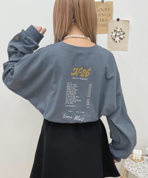 apres jour(アプレジュール)の「BIGスリット入りロンT【ZOZOTOWN限定アイテム】(Tシャツ/カットソー・レディース・グリーン/アイボリー/ブラック系その他/オフホワイト/ブルー/ラベンダー/ホワイト系その他2/ホワイト系その他・X-LARGE/フリー)」の21枚目の写真