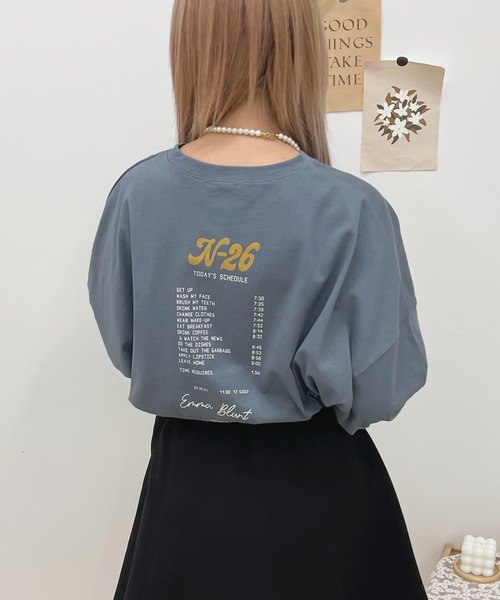 apres jour(アプレジュール)の「BIGスリット入りロンT【ZOZOTOWN限定アイテム】(Tシャツ/カットソー・レディース・グリーン/アイボリー/ブラック系その他/オフホワイト/ブルー/ラベンダー/ホワイト系その他2/ホワイト系その他・X-LARGE/フリー)」の22枚目の写真
