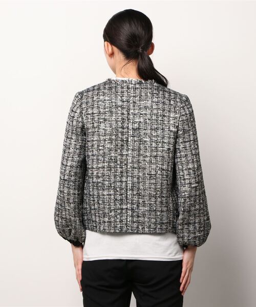 MaxMara STUDIO ノーカラージャケット ブラック MaxMara STUDIOノー