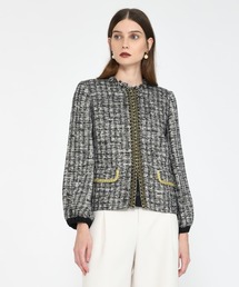 KAON FOR ESTNATION / ラメツイードノーカラージャケット