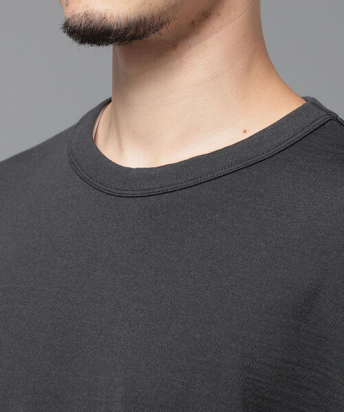 BEAMS（ビームス）の「BEAMS / ウォッシャブル ウール ロングスリーブ Tシャツ（Tシャツ/カットソー・メンズ・オフホワイト/ライトブラック・SMALL/MEDIUM/LARGE/X-LARGE）」の21枚目の写真