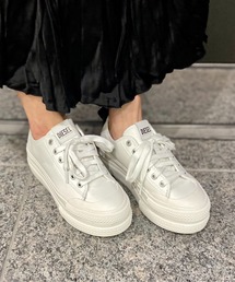 DIESEL | レディース Wソール レザー スニーカー(スニーカー)