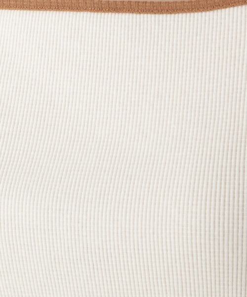 LOWRYS FARM（ローリーズファーム）の「２ＷＡＹパイピングＬＳ＊　214922（Tシャツ/カットソー・レディース・ホワイト/アイボリー/ブラック/オレンジ・FREE）」の18枚目の写真