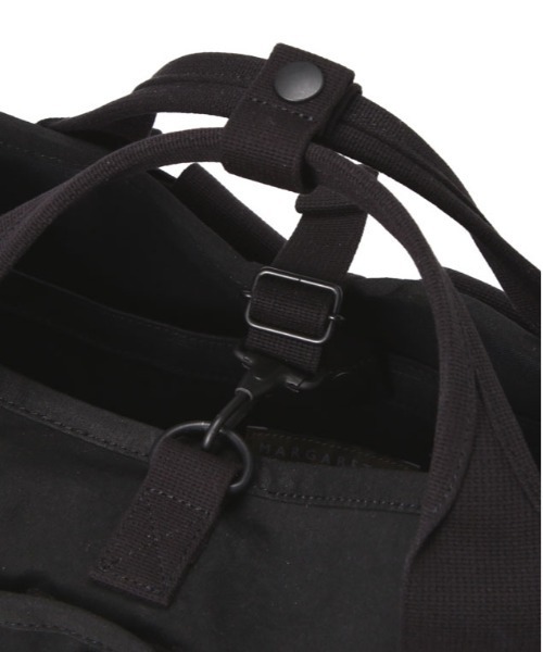 MARGARET HOWELL（マーガレットハウエル）の「WASHED DRY COTTON TWILL（バックパック/リュック・メンズ・ブラック・FREE）」の6枚目の写真