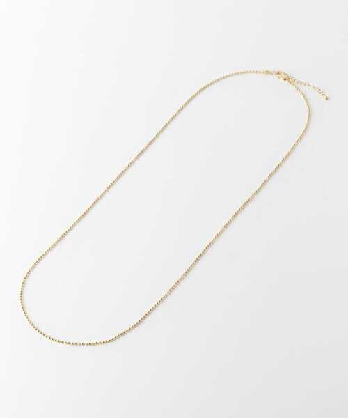 URBAN RESEARCH DOORS(アーバンリサーチドアーズ)の「SILVER925ボールチェーンロングネックレス(ネックレス・レディース・ゴールド/シルバー・ONE)」の5枚目の写真