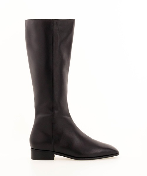 感謝セール価格 セール 本革 スクエアトレザーロングブーツ ブーツ A De Vivre アドゥヴィーヴル のファッション 在庫有り 即納 Arenatheatre Net