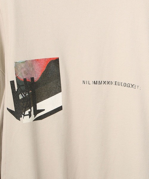 NILoS(ニルズ)の「NILoS/ニルズ/グラフィックプリントスウェット/CutSewn ForMale/740CPM5(スウェット・メンズ・ブラック・1/2)」の8枚目の写真