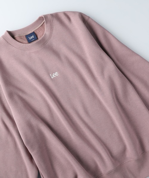 Lee（リー）の「【Lee】裏ボアクルースウェット（スウェット・メンズ・ホワイト/ピンク/グリーン・M/L/XL）」の3枚目の写真