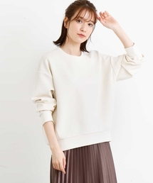 MK MICHEL KLEIN | 【洗濯機で洗える】ダンボールクルーネックプルオーバー(Tシャツ/カットソー)