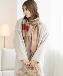 ZAKKA-BOX | ウール100チェックマフラー(マフラー)