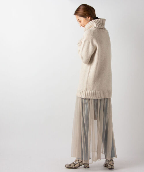 Torrazzo Donna（トラッゾドンナ）の「【TORRAZZO DONNA/ トラッゾドンナ】ニット×チュール2WAYワンピース（ワンピース・レディース・ブラック/ベージュ/オフホワイト・38）」の20枚目の写真