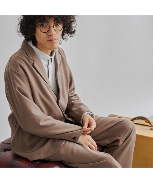 CPCM（シーピーシーエム）の「テーラードセットアップ（テーラードジャケット・メンズ・グレイッシュベージュ/チャコールグレー/ブラック/ブラウン・LARGE/MEDIUM）」の10枚目の写真