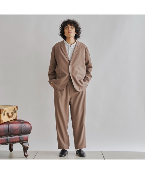 CPCM（シーピーシーエム）の「テーラードセットアップ（テーラードジャケット・メンズ・グレイッシュベージュ/チャコールグレー/ブラック/ブラウン・LARGE/MEDIUM）」の12枚目の写真