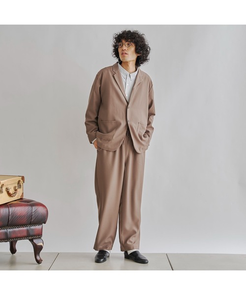 CPCM（シーピーシーエム）の「テーラードセットアップ（テーラードジャケット・メンズ・グレイッシュベージュ/チャコールグレー/ブラック/ブラウン・LARGE/MEDIUM）」の13枚目の写真