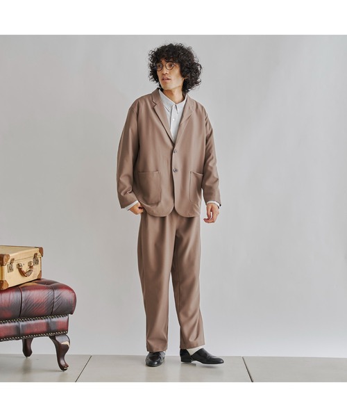 CPCM（シーピーシーエム）の「テーラードセットアップ（テーラードジャケット・メンズ・グレイッシュベージュ/チャコールグレー/ブラック/ブラウン・LARGE/MEDIUM）」の14枚目の写真
