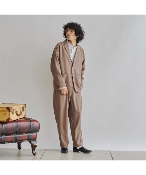 CPCM（シーピーシーエム）の「テーラードセットアップ（テーラードジャケット・メンズ・グレイッシュベージュ/チャコールグレー/ブラック/ブラウン・LARGE/MEDIUM）」の16枚目の写真