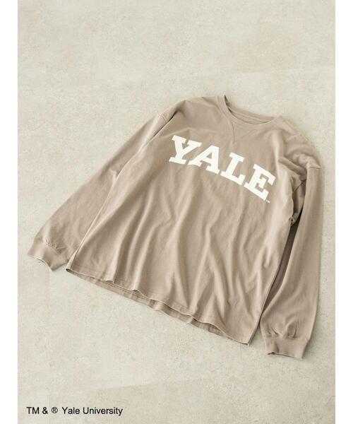 SEVENDAYS=SUNDAY(セブンデイズサンデイ)の「YALE ガゼット付きロンTEE *◇(Tシャツ/カットソー・レディース・ネイビー/オフホワイト/グレイッシュベージュ・S/M/L)」の16枚目の写真