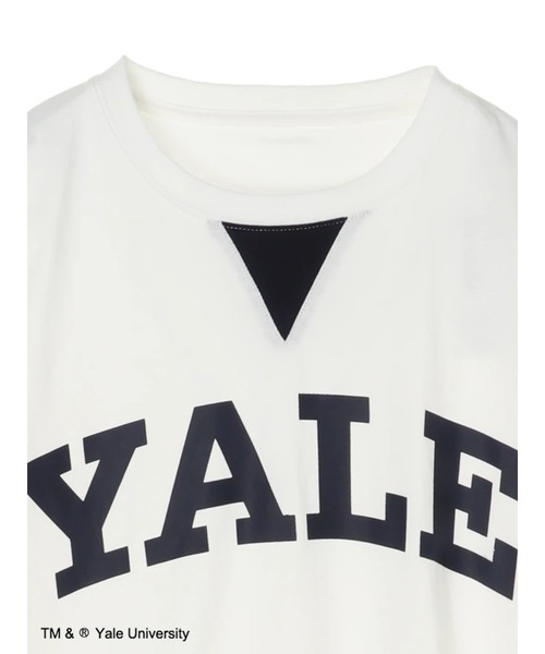 SEVENDAYS=SUNDAY(セブンデイズサンデイ)の「YALE ガゼット付きロンTEE *◇(Tシャツ/カットソー・レディース・ネイビー/オフホワイト/グレイッシュベージュ・S/M/L)」の8枚目の写真