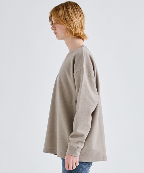 ATTACHMENT（アタッチメント）の「カシミアブレンド クルーネックプルオーバー/CASHMERE BREND CLOTH CREWNECK PULLOVER L/S（スウェット・メンズ・ブラック/ベージュ/オフホワイト・1/2/4/3）」の12枚目の写真