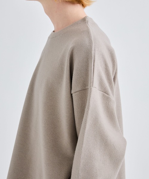 ATTACHMENT（アタッチメント）の「カシミアブレンド クルーネックプルオーバー/CASHMERE BREND CLOTH CREWNECK PULLOVER L/S（スウェット・メンズ・ブラック/ベージュ/オフホワイト・1/2/4/3）」の21枚目の写真