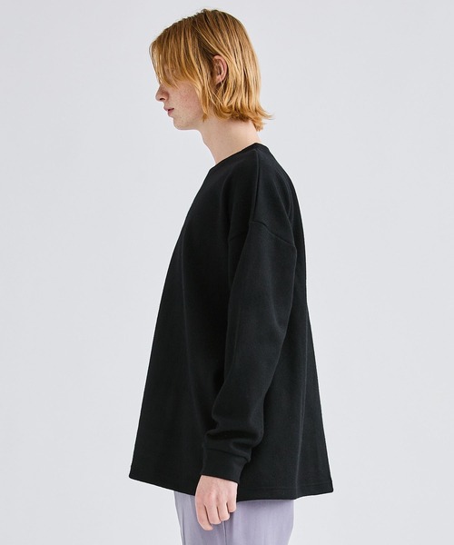 ATTACHMENT（アタッチメント）の「カシミアブレンド クルーネックプルオーバー/CASHMERE BREND CLOTH CREWNECK PULLOVER L/S（スウェット・メンズ・ブラック/ベージュ/オフホワイト・1/2/4/3）」の11枚目の写真