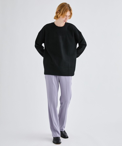 ATTACHMENT（アタッチメント）の「カシミアブレンド クルーネックプルオーバー/CASHMERE BREND CLOTH CREWNECK PULLOVER L/S（スウェット・メンズ・ブラック/ベージュ/オフホワイト・1/2/4/3）」の5枚目の写真