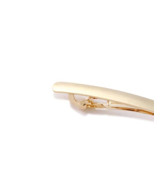 N.(N. Natural Beauty Basic)(エヌエヌナチュラルビューティーベーシック)の「メタリックバーバレッタ(バレッタ/ヘアクリップ・レディース・シルバー/ゴールド・フリ-)」の6枚目の写真