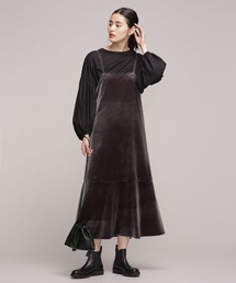 NANO universe | ベロアキャミワンピース(ワンピース)