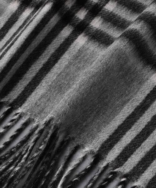 Joshua Ellis（ジョシュアエリス）の「＜Joshua Ellis（ジョシュア エリス）＞ リバーシブル グレンチェック マフラー（マフラー・メンズ・グレー・FREE）」の4枚目の写真