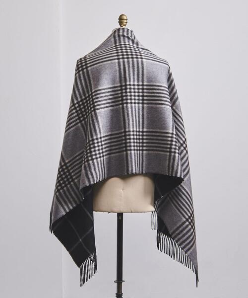 Joshua Ellis（ジョシュアエリス）の「＜Joshua Ellis（ジョシュア エリス）＞ リバーシブル グレンチェック マフラー（マフラー・メンズ・グレー・FREE）」の6枚目の写真