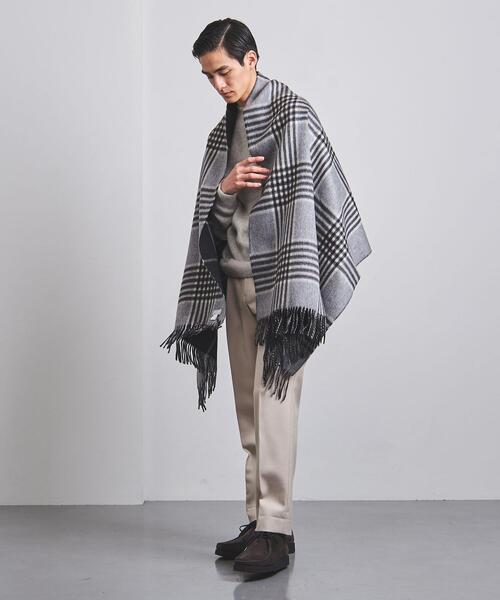 Joshua Ellis（ジョシュアエリス）の「＜Joshua Ellis（ジョシュア エリス）＞ リバーシブル グレンチェック マフラー（マフラー・メンズ・グレー・FREE）」の10枚目の写真