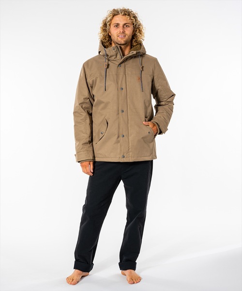 RIP CURL 1.5M  L/S L  JACKET  ノンジップ The Rip Curl Anti Series One Shot Tech Jacket in Black