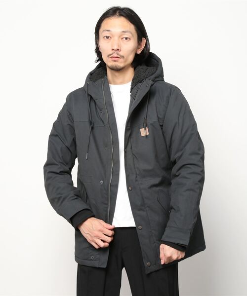 RIP CURL 1.5M  L/S L  JACKET  ノンジップ Rip Curl Men's Anti Series Collection Zip Up Jacket, Black
