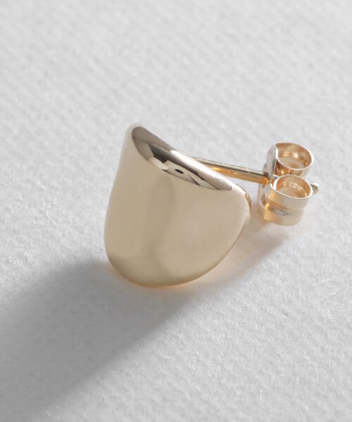COCOSHNIK(ココシュニック)の「K10ホロウ フープピアス(ピアス(両耳用)・レディース・ホワイト系その他7・00)」の10枚目の写真
