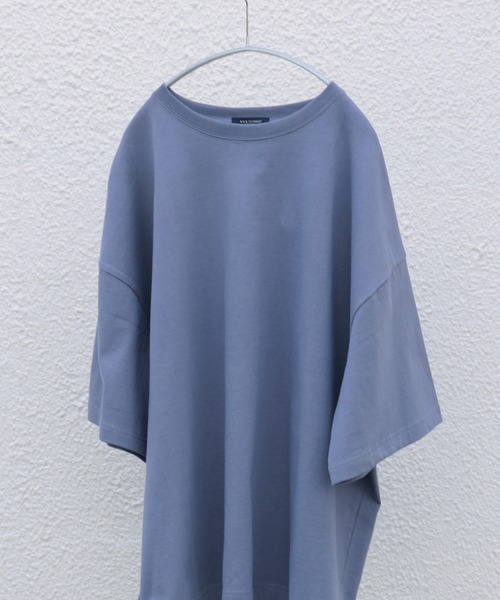 BACK NUMBER(バックナンバー)の「ヘビーな生地感【BACK NUMBER】スーパービッグシルエット無地Tシャツ(Tシャツ/カットソー・メンズ・ホワイト/ブラック/ベージュ/パープル/ネイビー/グレー/オリーブ/ピンク/ブルー/ケリー/ワイン/レンガ・S/L/M/XL)」の15枚目の写真