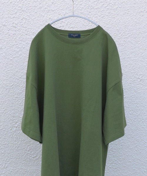 BACK NUMBER(バックナンバー)の「ヘビーな生地感【BACK NUMBER】スーパービッグシルエット無地Tシャツ(Tシャツ/カットソー・メンズ・ホワイト/ブラック/ベージュ/パープル/ネイビー/グレー/オリーブ/ピンク/ブルー/ケリー/ワイン/レンガ・S/L/M/XL)」の21枚目の写真